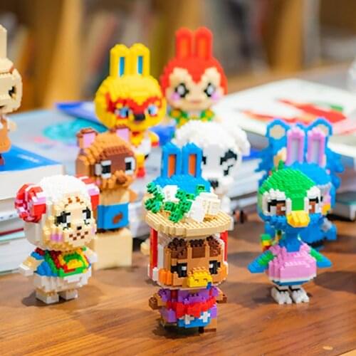 2020 New 22 Styles Animal Crossing Blocks Raymond 3D Model DIY Mini Diamond Blocks Bricks Building Toy For Children Gift
