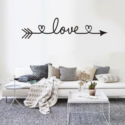 NEW Love Wall Sticker Home Decoration For Bedroom Living Room Decor Wall Stickers Mural Vinyl Decorative Wallpaper