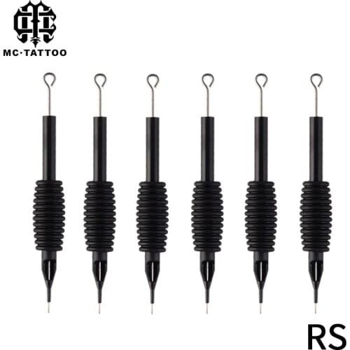5pcs / set tattoo sterile disposable needle silicone for tattoo black makeup cartridge handle needle 3RS 5RS 7RS 9RS 11RS 13RS