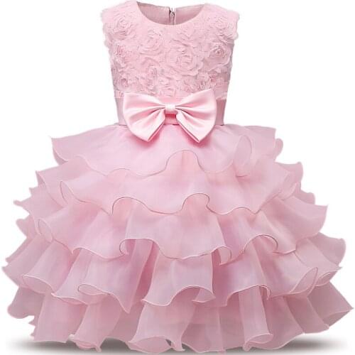 Baby Girl Formal Wear Dress Children Kids Prom Dresses For Girls Clothes Flower Girl Party Dress Wedding Ball Gown 5 6 7 8 Years