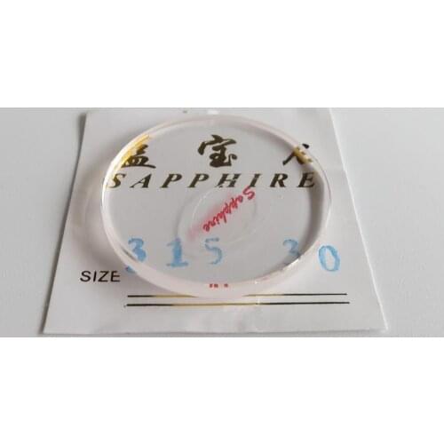 3.0mm Thick FLAT Sapphire Watch Crystal 29.5mm-31.5mm Glass For Watch Repair Tool Parts Replacement