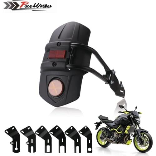 MZOOM Universal Motorcycle Accessories Black Rear Fender Bracket Moto Mudguard Fender For Honda Kawasaki Yamaha Suzuki