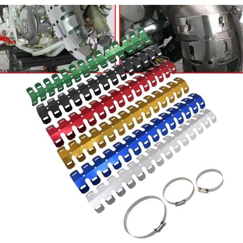 Universal Exhaust Muffler Pipe Protection Heat Shield Cover Guard For Honda Suzuki BMW Any 2 stroke engine off road