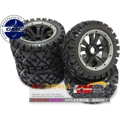 Buggy All Terrain Wheels Fits King Motor Baja, HPI 5B, SS, 2.0, Rovan Buggy and other bajas