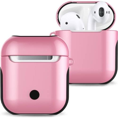 For AirPods Fit for Bluetooth Wireless Earphone Protective Cover 2 in 1 Glossy Headphone Case For Air Pods Charging Ear Box Bag