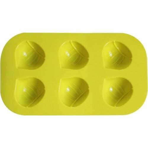 1pc Chestnut Baking Mold Non-Toxic Cake Making Mold 6 Holes Food Grade Silicone Mold For Baking DIY Baking Tools Accessories