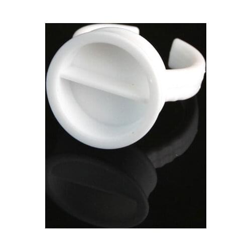 100pcs Disposable Glue Rings for Individaul Eyelash Extension Glue Holder Eyebrow Ahesive Holders Makeup Tool