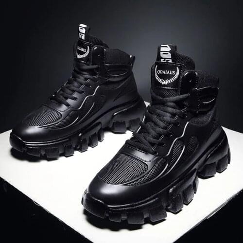2020 New Style Martin Boots Mens casual Shoes High-Top Mens Skateboarding Shoes Antiskid Wear-resistant Canvas Sneakers