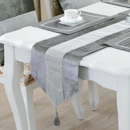 33x180cm european style table runner wholesale embroider table runner for wedding hotel dinner party