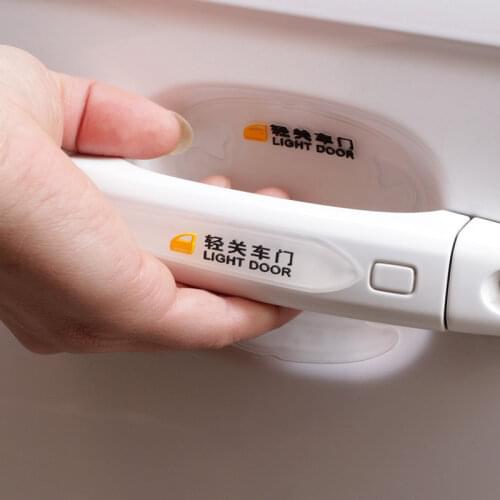 8pcs/set Car Door Sticker Scratches Resistant Cover Auto Handle Protection Film Exterior Accessory Car Decor Car Stickers