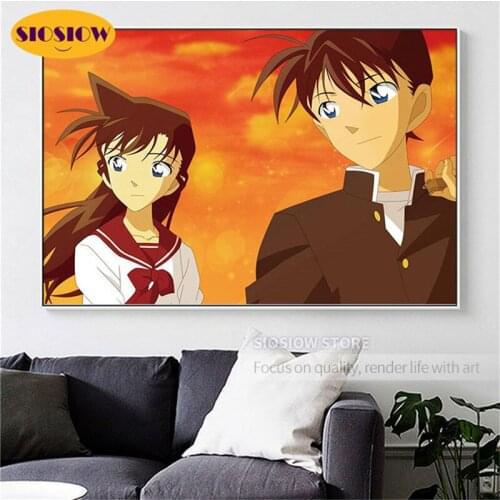 5d Diy Diamond Painting Detective Conan Full Drill Daimond Mosaic Embroidery Cross-Stitch Kits Decor Home Love Gifts For Couples