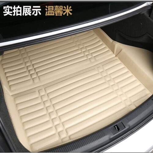 Car cargo liner leather pad trunnk for Peugeot 301 2008 308 408 508 3008 RCZ 208 4008 308S Caddy Combi VR6 multivan Golf GTI CC