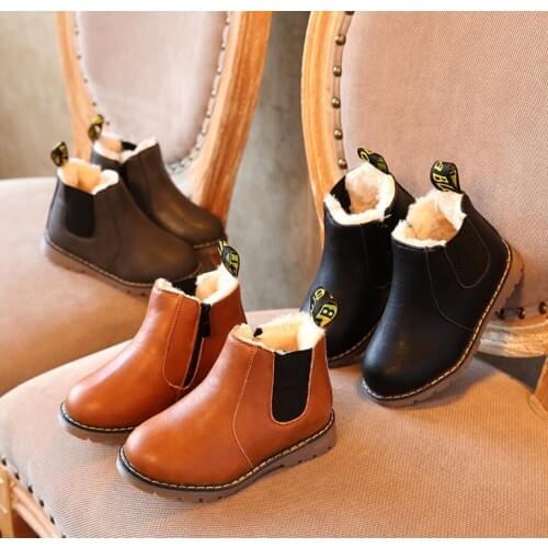 Winter child shoes casual baby cotton boots kids non-slip keep warm martin snow boots boys girls sneakers baby sport shoes