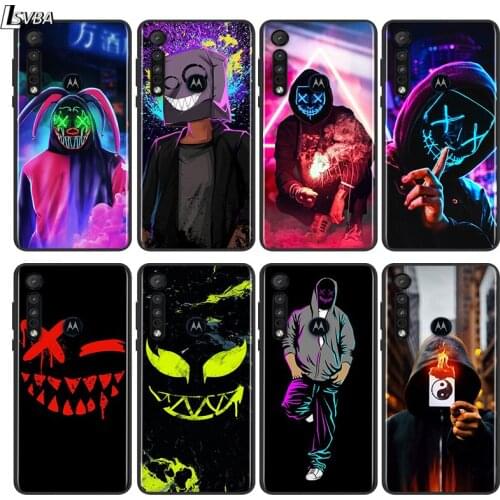 Artistic smoke For Motorola E6 E7 G8 G9 G Edge Stylus Power Play Lite One Hyper Marco Plus Black Soft Phone Case