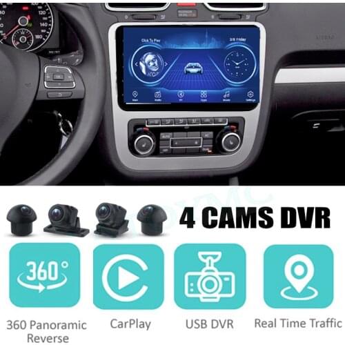 For Volkswagen VW Eos Fox Cross Lupo Suran Car Audio Navigation Stereo Carplay DVR 360 Birdview Around 4G Android System