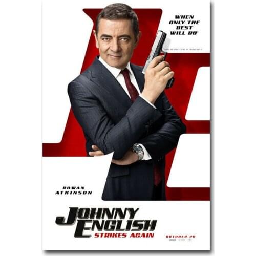 Johnny English Strikes Again MovieSilk Cloth Poster Art Bedroom Decoration