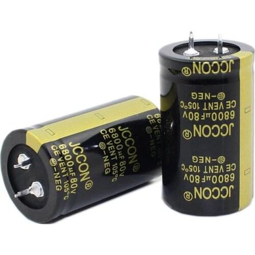 JCCON Horn Aluminum Electrolytic Capacitor 80v6800uf Volume 30*50 Audio Amplifier Audio