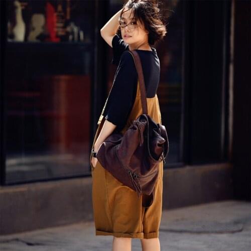 MICOCO K3228C Fashion personality loose-fitting age-reducing suspenders shorts five minutes overalls jumpsuit literary woman