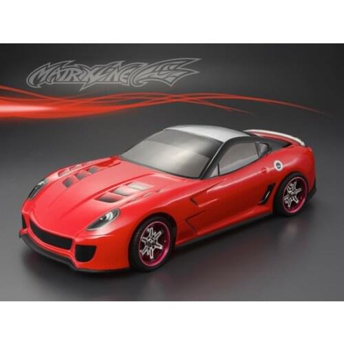 High quality 599xx 1:10 PC Transparent clean no painted drift body shell 195mm 1/10 RC hobby racing hsp hpi traxxas Tamiya part