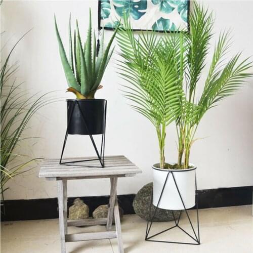 Nordic Style Metal Plant Pot Stand Indoor Garden Decor Flower Planter Display Holder Shelf Living Room Balcony Flower Pot