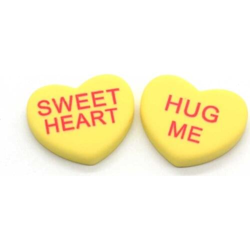 Resin Sweet Heart Shape Flatback Slime Bead Cabochons For Girls Jewelry Making Crafts Scrapbooking Embellishments & Decor