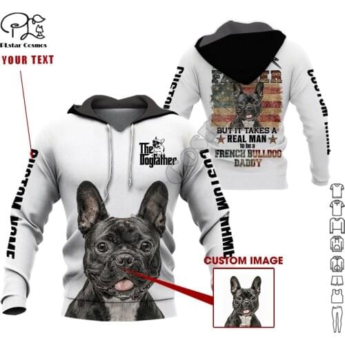 PLstar Cosmos Cute French Bulldog 3D Printed Animal Hoodies Sweatshirts Zip Hooded For Men And Women Casual Streetwear Style-F11