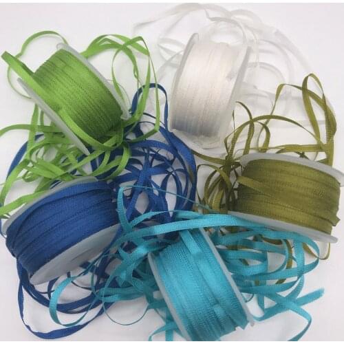 2mm, 10yards/color,silk set,100% real pure silk thin normal silk ribbons for embroidery and handcraft project,gift packing