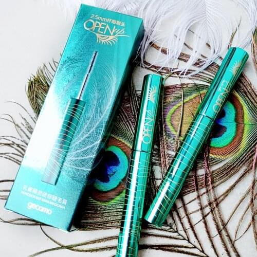 The New Ultra-fine Peacock Lower Mascara Is Waterproof, Long Curls, No Smudging, and Small Heads Waterproof Mascara