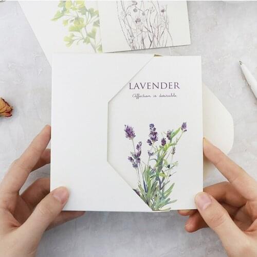 30 pcs/lot Novelty lavender plant student postcard greeting card christmas card birthday card gift card