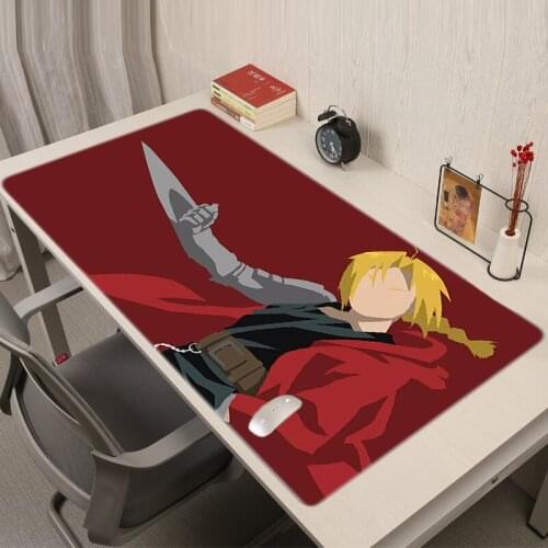 Fullmetal Alchemist Mousepad Pad Mouse Large Anime Gaming Mat Pc Gamer Complete Pads Computer Gamers Accessories Carpet Cute Xxl