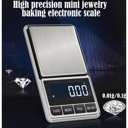 Portable Jewelry Scale Balance Gram Scale 100/200/300/500g 0.01/0.1g Precision Electronic Balance Electronic Pocket Scale 1pcs