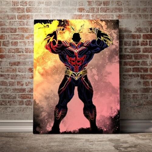 All Might one for all Poster Canvas Wall Art Decoration prints for living Kid Children room Home bedroom decor Painting Picture