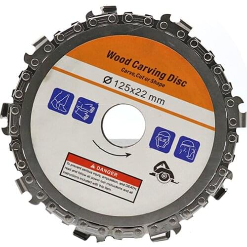 Wood Carving Cutting Disc Angle Grinder Woodworking Saw Blade Chain Plate for Angle Grinder Wooden Accessories