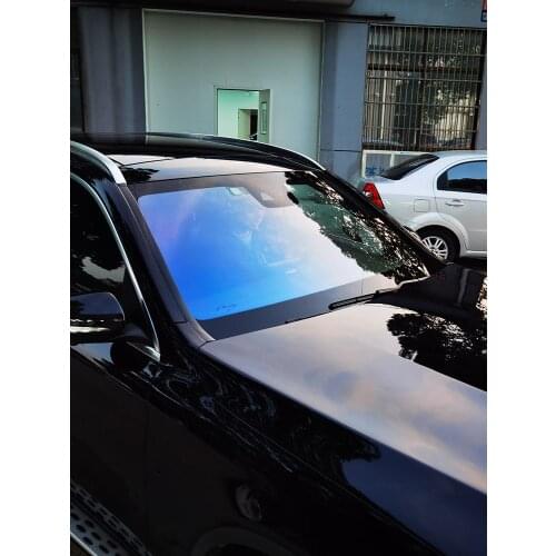 SUNICE Window Film Self-Adhesive Chameleon Blue Red Home Glass Tinting UV Protector Solar Foils Heat Control Sun Block Stickers