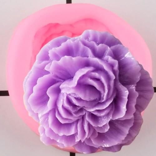 Peony Flower Silicone Mold Wedding Fondant Cake Decorating Tools Candy Chocolate Gumpaste Molds Polymer Clay Resin Soap Moulds