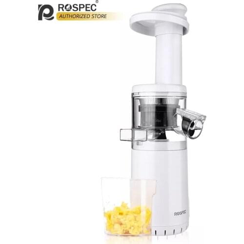 ROSPEC BPA Free Wireless Masticating Slow Auger Juicer Potable Slow Fruit Juicer Fruit and Vegetable Cold Press Juice Extractor