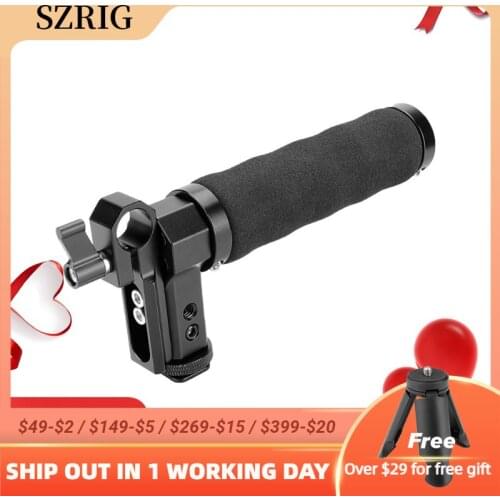 SZRIG DSLR Shoe Compatible Top Handle with Sponge Grip Quick Release 1/4-20 Holes For Dslr Cameras