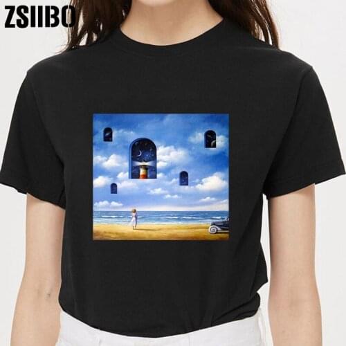 Womens T-Shirt Shirt Printed Harajuku Female Tops Funny sleeve tshirt clothes vintage dropshipping vegan clothing chemise