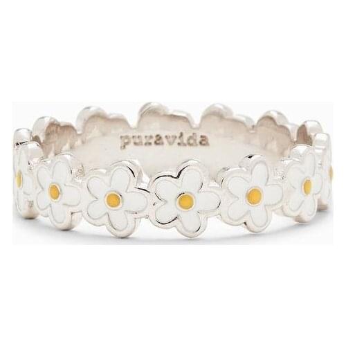 Vintage Cute Daisy Rings For Women Romantic Boho Aesthetic Sunflower Wildflower Flower Ring Good Mood Girls Daisies Jewelry 2021