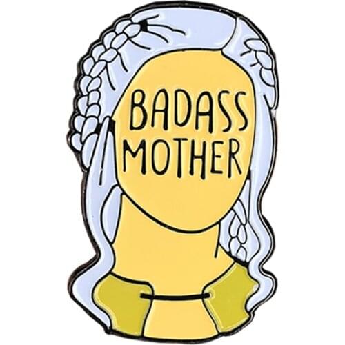 Motherhood strength feminism Mum Pin Badge