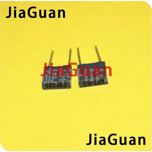 100pcs Xiamen Faratronic CL23B 68NF 63V 0.068UF P5MM FARA CL23 gray film capacitor 683/63V 683 63VDC 683J63