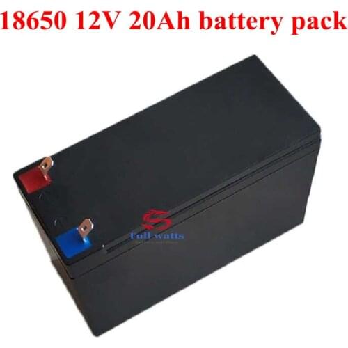 18650 12V 20Ah 11.1V Lithium Battery Pack for Solar Home System E-toys LED Torch Power Tools Emergency Back Up+2A Charger