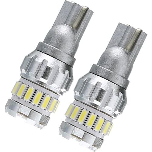 2pc DC 9-18V Car 6500K White T15 921 955 W16W Canbus SMD LED Back Up Reverse Light Door License Plate Map Lamp Bulb 2400LM Parts