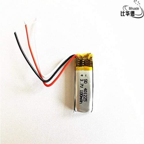 3 line Good Qulity 3.7V,100mAH 401225 Polymer lithium ion / Li-ion battery for tablet pc BANK,GPS,mp3,mp4