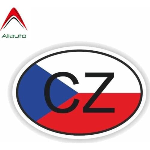 Aliauto Creative Czech Republic Country Code Reflective Waterproof Car Sticker Decal for Mitsubishi Lada Kia PVC,13cm*9cm
