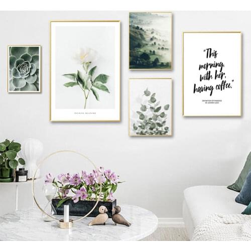 Full Drill Diamond Painting Scenery Scandinavian Trees Natural Diamond Embroidery Cross Stitch Art Flower Leaf Mosaic Home Decor