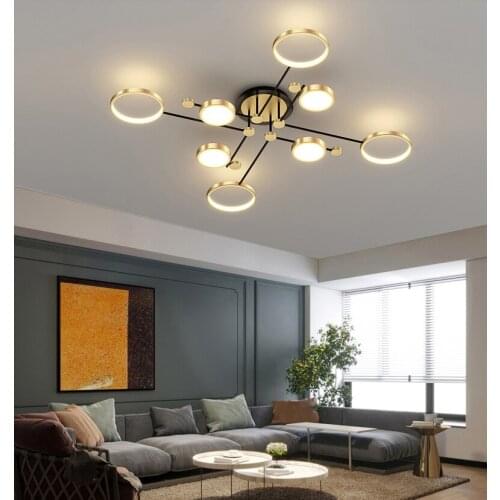 Living Room aluminum chandelier modern LED chandelier interior lighting