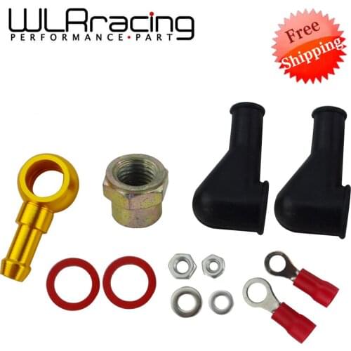 Free shipping 044 FUEL PUMP BANJO FITTING KIT HOSE ADAPTOR UNION 8MM OUTLET TAIL WLR-FK046