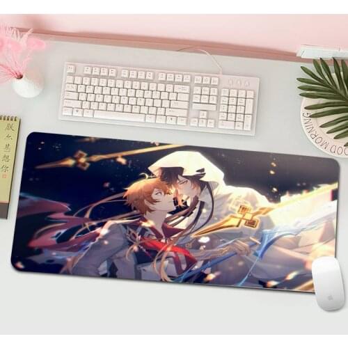 XXL Genshin Impact Large Mouse Pad Gaming Accessories PC Laptop Gamer Mousepad Antislip Mat Keyboard Desk Mat Carpet 800x400mm