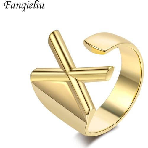 Женские золотые кольца Fanqieliu China At AliExpress